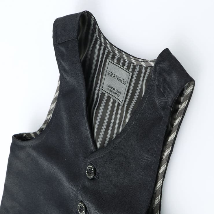 【まーり様】branshes キメ服フォーマルセット シューズ付 120cm 特典付き】キメ服/セレモニー3点セット（BOYS ネイビーハーフ