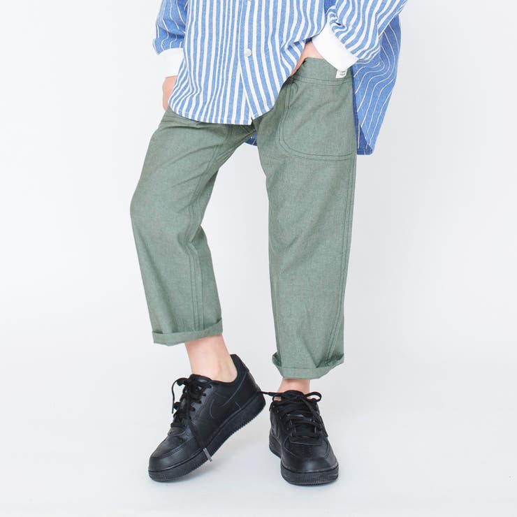 爽やかシャンブレー】クロップドパンツ 子供服 キッズ[品番：BRSK0003277]｜BRANSHES（ブランシェス ）のキッズファッション通販｜SHOPLIST（ショップリスト）