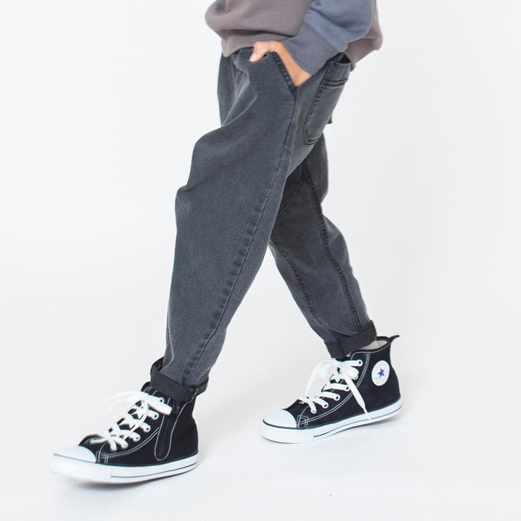 グレー | ガーデナーテーパードデニムパンツ 子供服 キッズ | ブランシェス