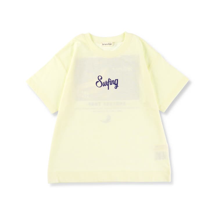 ベージュ】【bコレ】グラフィック半袖Tシャツ 子供服 キッズ[品番