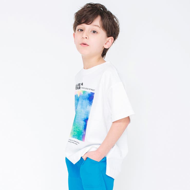オフホワイト | 水彩グラフィック半袖Tシャツ 子供服 キッズ | ブランシェス