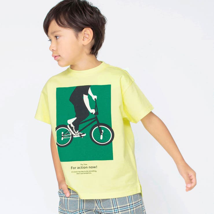 クリーム | グラフィック半袖Tシャツ 子供服 キッズ | ブランシェス