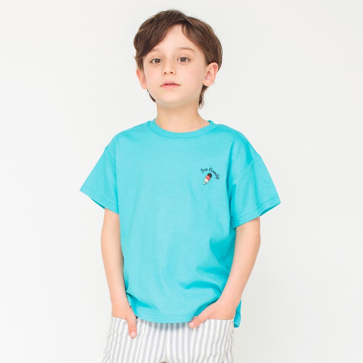 【接触冷感アイスT】ワンポイント刺繍半袖Tシャツ 子供服 キッズ | ブランシェス | 詳細画像13 