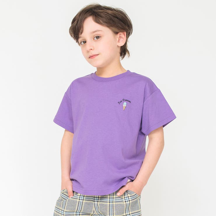 【接触冷感アイスT】ワンポイント刺繍半袖Tシャツ 子供服 キッズ | ブランシェス | 詳細画像3 