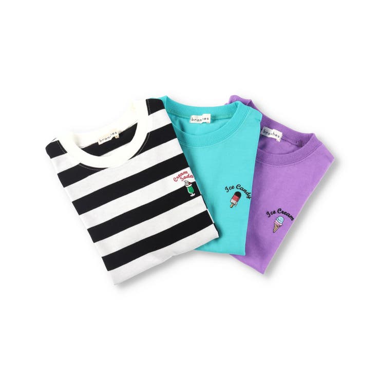 【接触冷感アイスT】ワンポイント刺繍半袖Tシャツ 子供服 キッズ | ブランシェス | 詳細画像30 