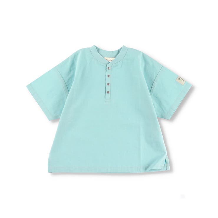 ブルーグレー | サマーソフトクロス半袖Tシャツ 子供服 キッズ | ブランシェス