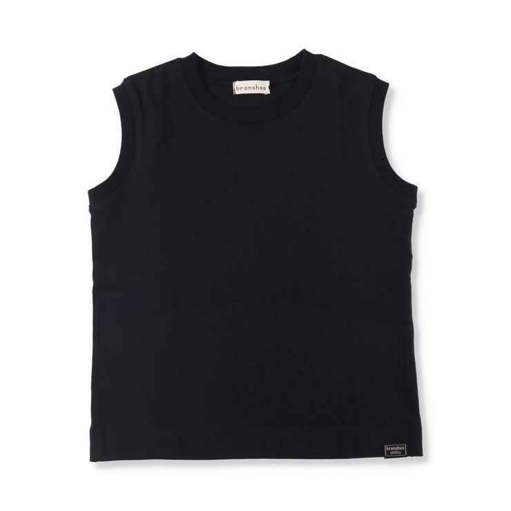 ブラック | 【ロイヤルコットン100％】タンクトップ 子供服 キッズ | ブランシェス