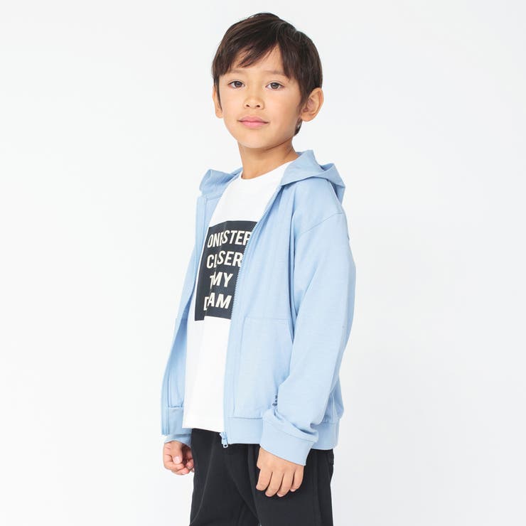 調温機能/UVケア】シンプルパーカー 子供服 キッズ[品番：BRSK0003394 