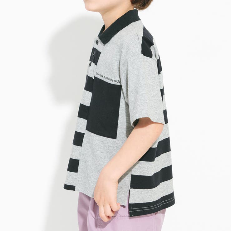 【ロイヤルコットン100％】ボーダー半袖ポロシャツ 子供服 キッズ | ブランシェス | 詳細画像16 