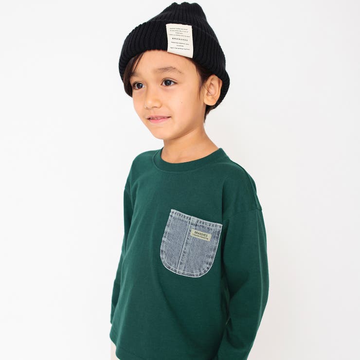 【デニムポケット】長袖Tシャツ ロンT | ブランシェス | 詳細画像12 