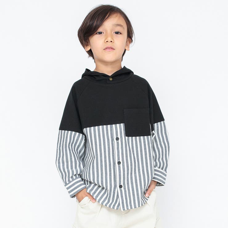 ブラック | HOBOシャツパーカー | ブランシェス