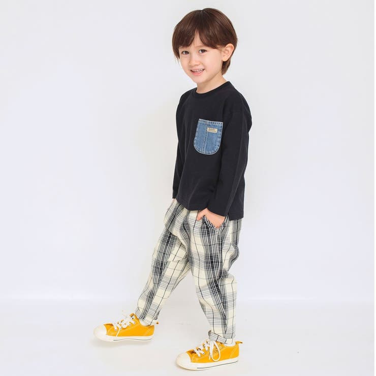 【ガーデナー】チェック柄テーパードパンツ | ブランシェス | 詳細画像3 