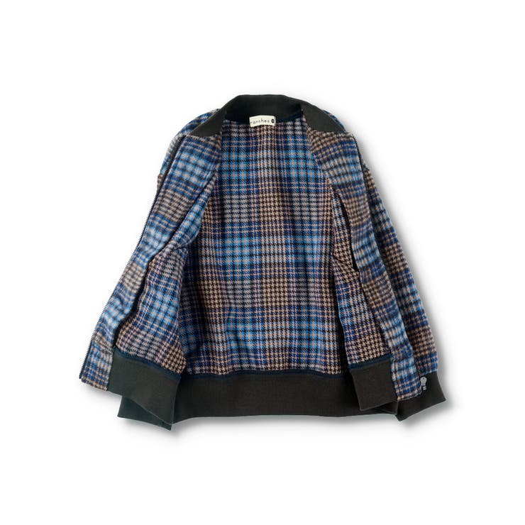 【お揃い】シャギーチェック柄ボンバージャケット | ブランシェス | 詳細画像10 