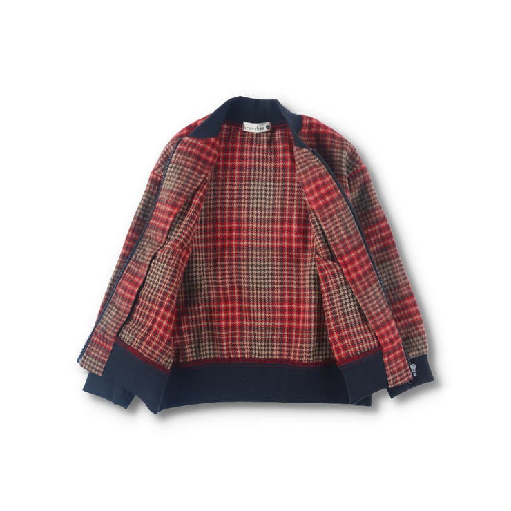 【お揃い】シャギーチェック柄ボンバージャケット | ブランシェス | 詳細画像21 