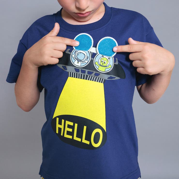 【Dear Planet】吸水速乾／かくれんぼUMA 半袖Tシャツ/ギミックT | ブランシェス | 詳細画像20 