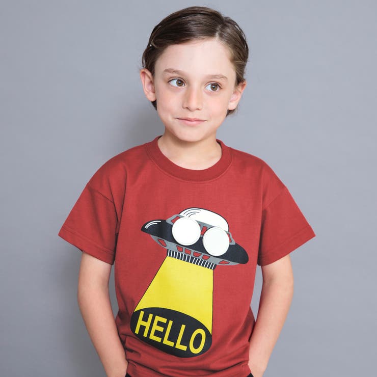 【Dear Planet】吸水速乾／かくれんぼUMA 半袖Tシャツ/ギミックT | ブランシェス | 詳細画像30 