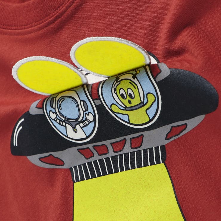 【Dear Planet】吸水速乾／かくれんぼUMA 半袖Tシャツ/ギミックT | ブランシェス | 詳細画像33 