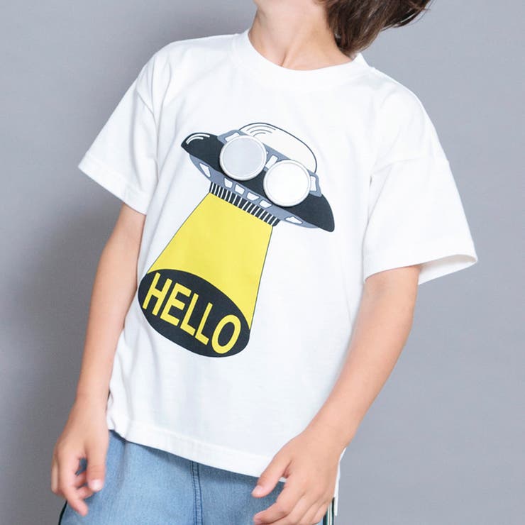 【Dear Planet】吸水速乾／かくれんぼUMA 半袖Tシャツ/ギミックT | ブランシェス | 詳細画像4 