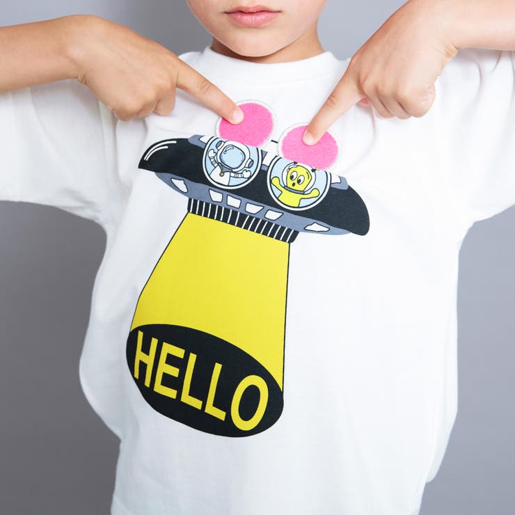 【Dear Planet】吸水速乾／かくれんぼUMA 半袖Tシャツ/ギミックT | ブランシェス | 詳細画像6 