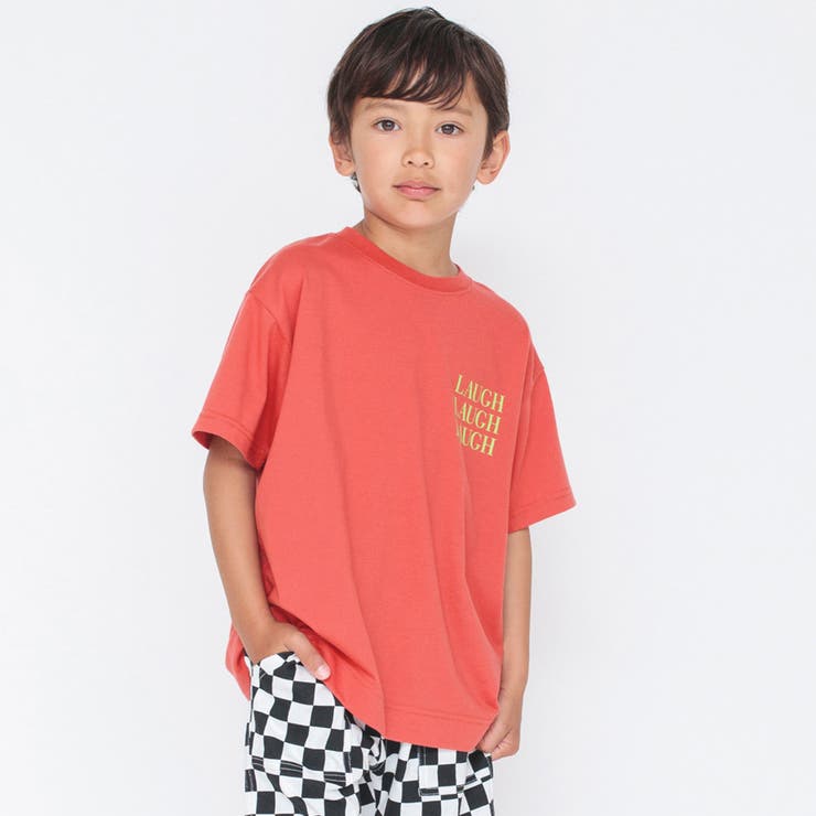 35:オレンジ | 【bコレ】グラフィック半袖Tシャツ 子供服 キッズ | ブランシェス