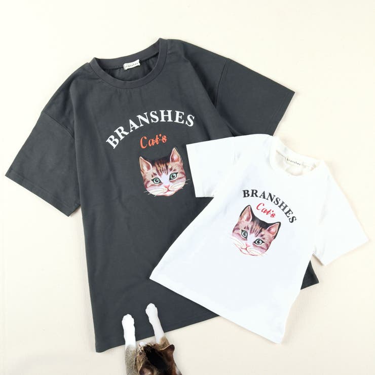 【Cat's ISSUE】ネコプリント半袖Tシャツ（こども） 子供服 キッズ | ブランシェス | 詳細画像8 