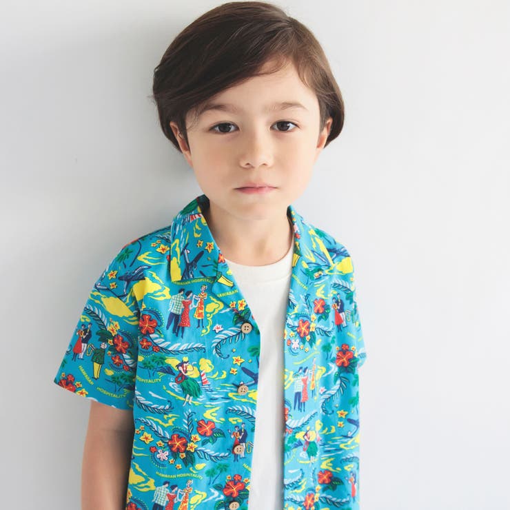Avantiコラボ】アロハシャツ 子供服 キッズ[品番：BRSK0003542