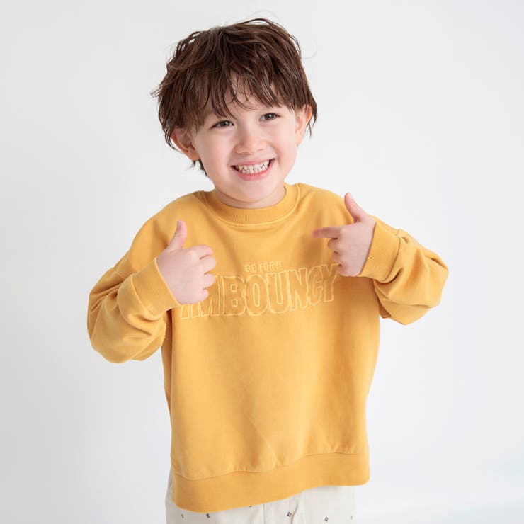 Happy colorピグメント染めトレーナー[品番：BRSK0008030