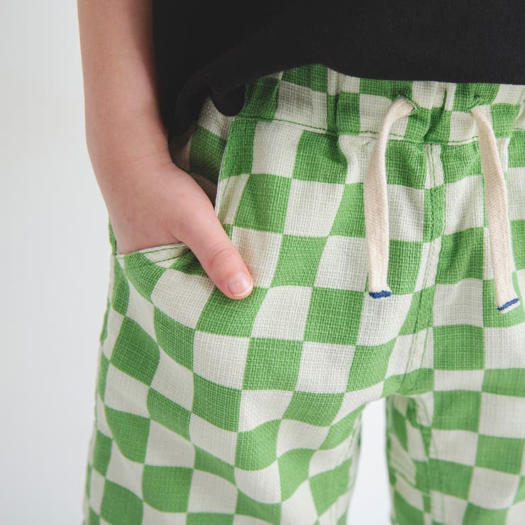【爽パン / 綿100％】パナマ織り総柄ハーフパンツ | ブランシェス | 詳細画像8 