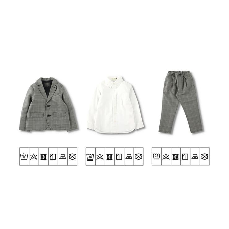 フォーマル3点セット(グレーロングパンツ)グレージャケット+ロングパンツ+カット… | ブランシェス | 詳細画像12 