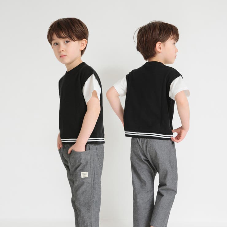 重ね着風鹿の子半袖Tシャツ | ブランシェス | 詳細画像19 