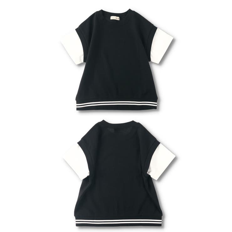 重ね着風鹿の子半袖Tシャツ | ブランシェス | 詳細画像23 