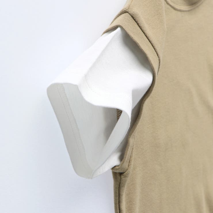 重ね着風鹿の子半袖Tシャツ | ブランシェス | 詳細画像6 