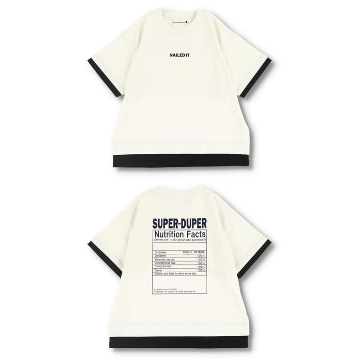 【ロイヤルコットン100％】レイヤード風半袖Tシャツ | ブランシェス | 詳細画像11 