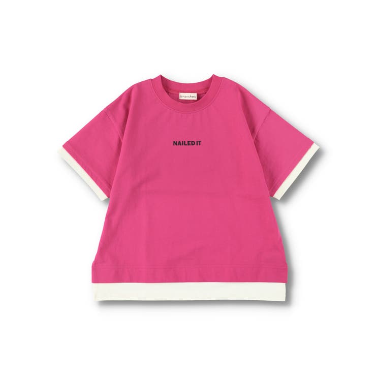 【ロイヤルコットン100％】レイヤード風半袖Tシャツ | ブランシェス | 詳細画像13 