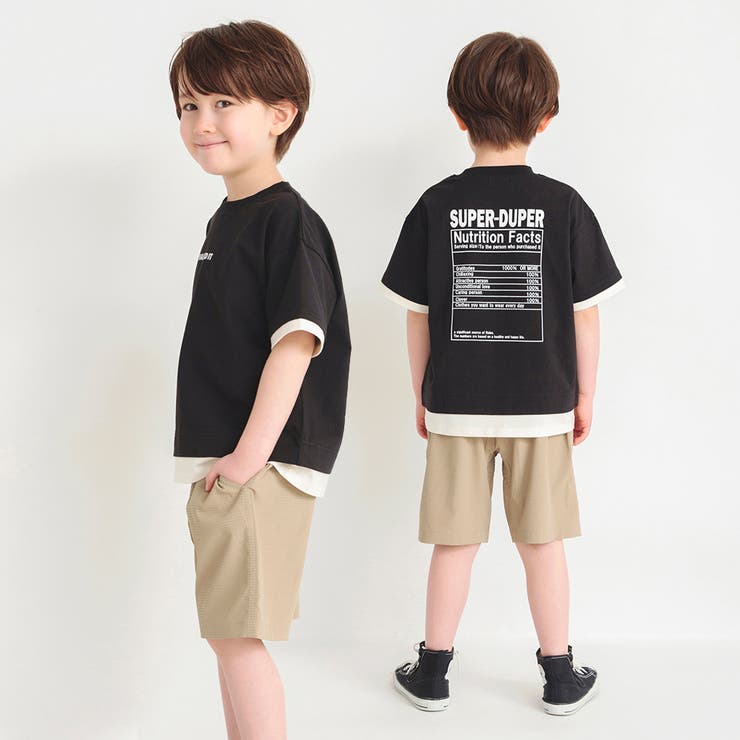 【ロイヤルコットン100％】レイヤード風半袖Tシャツ | ブランシェス | 詳細画像19 