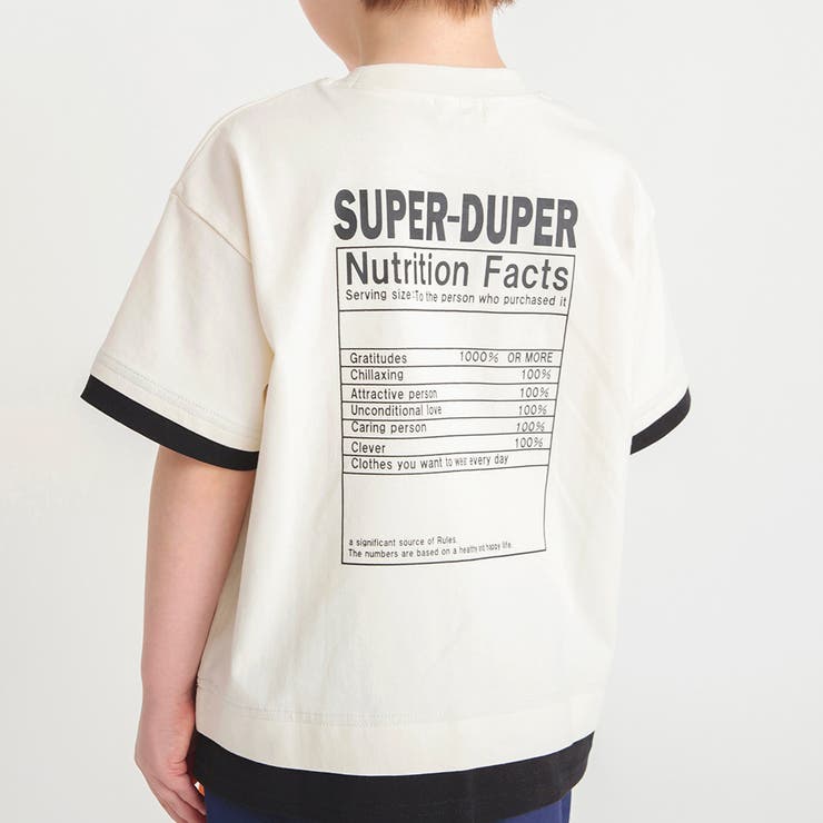 【ロイヤルコットン100％】レイヤード風半袖Tシャツ | ブランシェス | 詳細画像8 