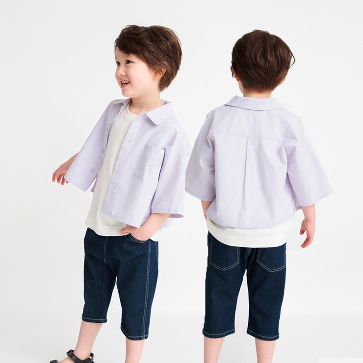 ドロップショルダー半袖シャツ | ブランシェス | 詳細画像18 