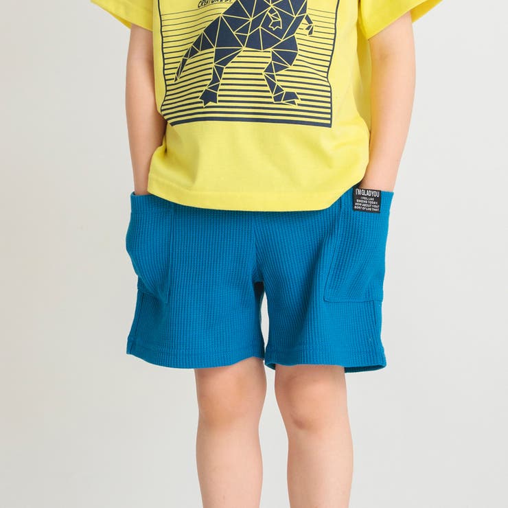 ブルーグレー | 【プチプラ】ワッフルハーフパンツ | ブランシェス