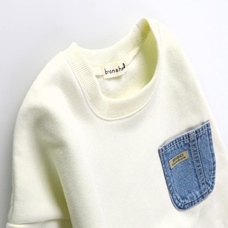 【あったか/デニムポケット付き】裏起毛トレーナー | ブランシェス | 詳細画像2 
