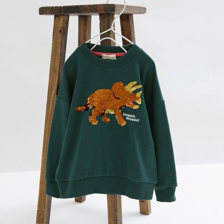 恐竜スパンコール裏毛トレーナー | ブランシェス | 詳細画像13 