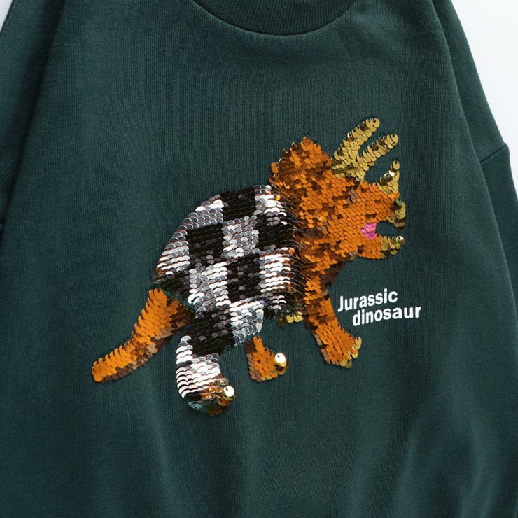 恐竜スパンコール裏毛トレーナー | ブランシェス | 詳細画像17 