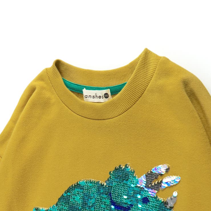 恐竜スパンコール裏毛トレーナー | ブランシェス | 詳細画像4 