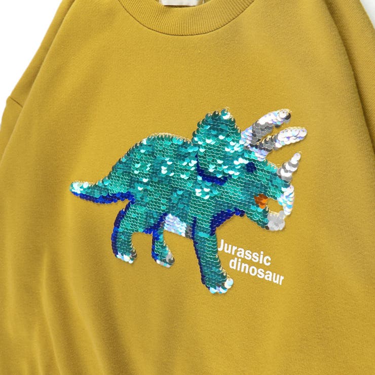 恐竜スパンコール裏毛トレーナー | ブランシェス | 詳細画像5 