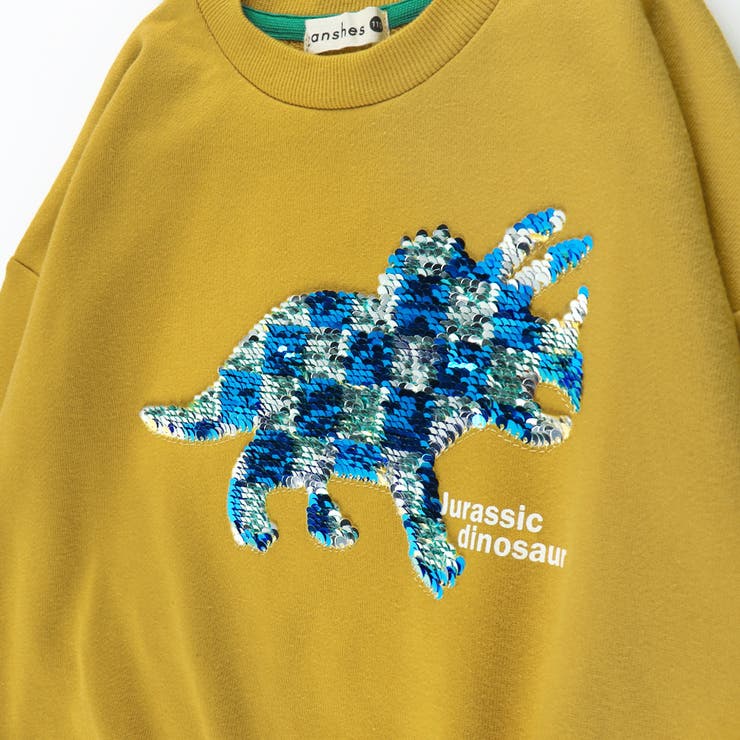恐竜スパンコール裏毛トレーナー | ブランシェス | 詳細画像6 