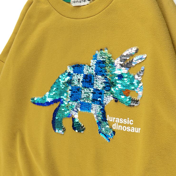 恐竜スパンコール裏毛トレーナー | ブランシェス | 詳細画像7 