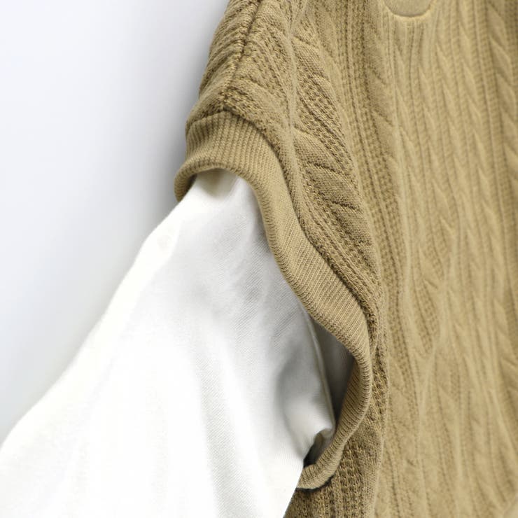 ケーブルニットベスト/長袖Tシャツ トップスセット | ブランシェス | 詳細画像35 