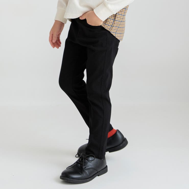 ブラック | 【フィットストレート／プレミアムストレッチ】ツイルパンツ | ブランシェス