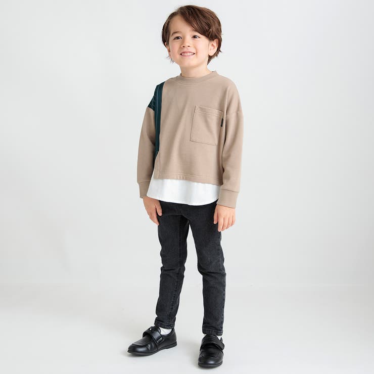 【あったかフィットストレート】プレミアム裏起毛デニムロングパンツ | ブランシェス | 詳細画像15 