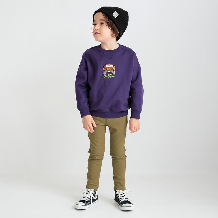 【あったかフィットストレート】プレミアムストレッチ裏起毛ツイルロングパンツ | ブランシェス | 詳細画像3 