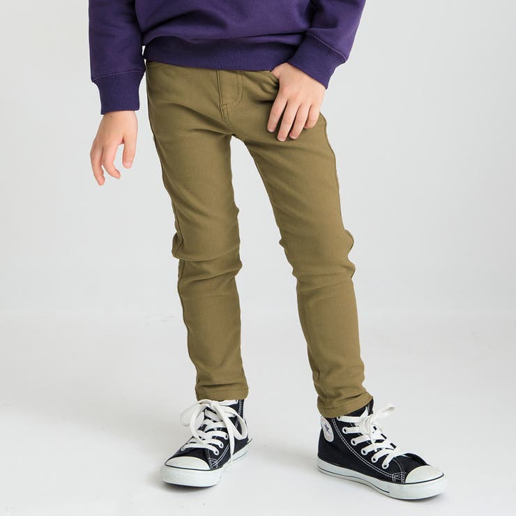 ベージュ | 【あったかフィットストレート】プレミアムストレッチ裏起毛ツイルロングパンツ | ブランシェス